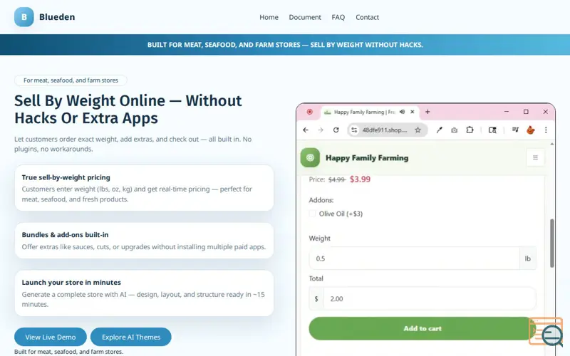 Screenshot of Shopify Alternative for Small Businesses