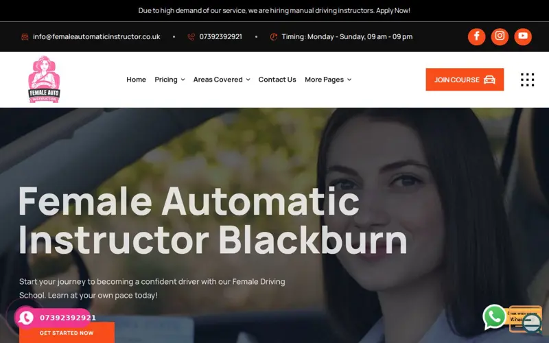 Screenshot of Female Automatic Instructor Blackburn