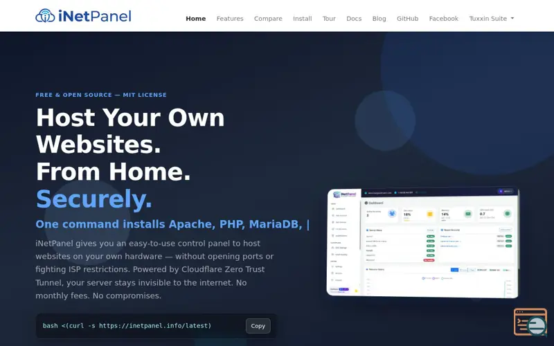 Screenshot of iNetPanel