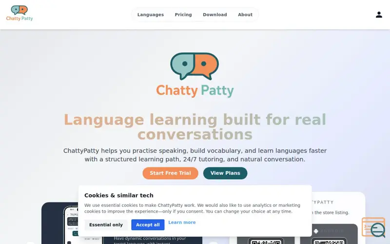 Screenshot of Chattypatty