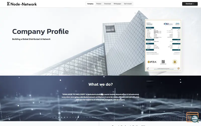 Screenshot of Sigma Node