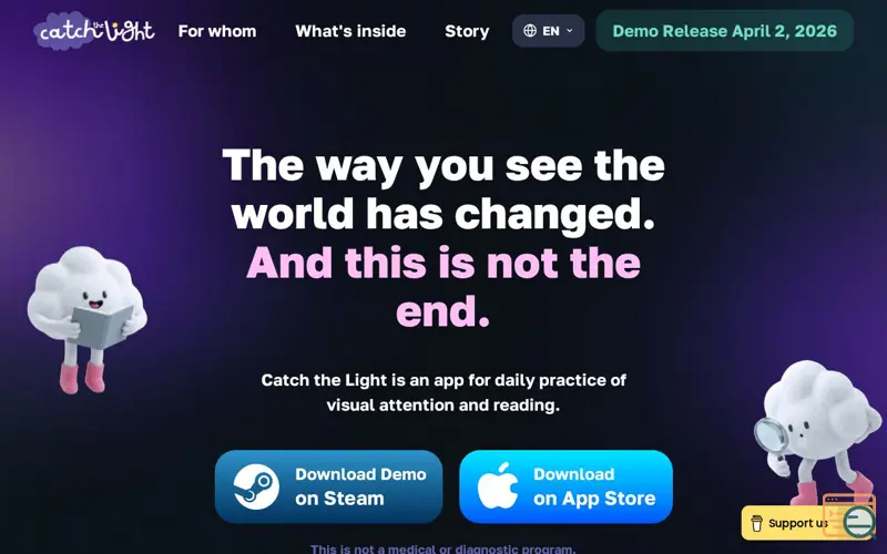 Screenshot of Catch the Light – Demo