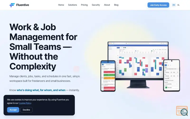 Screenshot of Fluentive