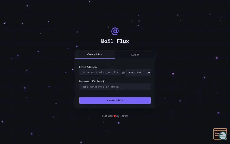 Screenshot of Mail Flux