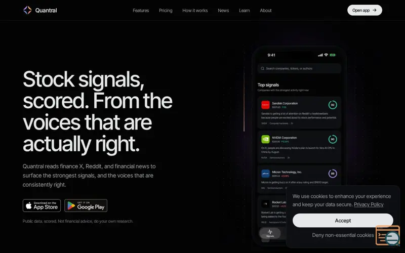 Screenshot of Quantral