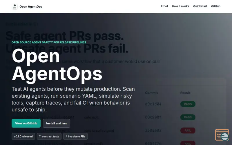 Screenshot of Open AgentOps