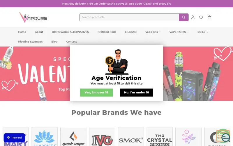 Screenshot of Vapourse