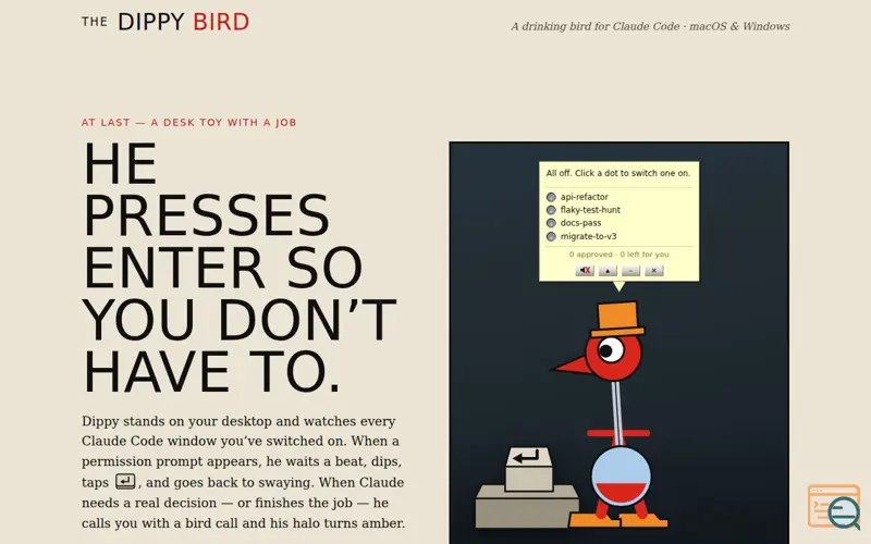 Screenshot of The Dippy Bird