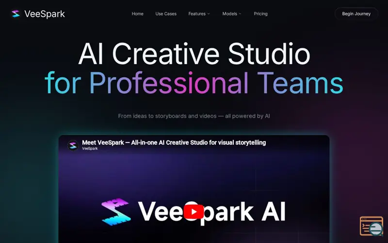 Screenshot of VeeSpark