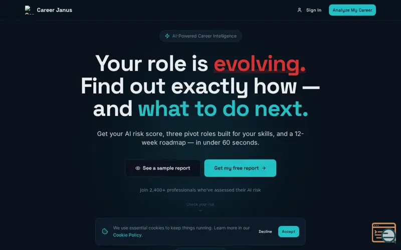 Screenshot of Career Janus
