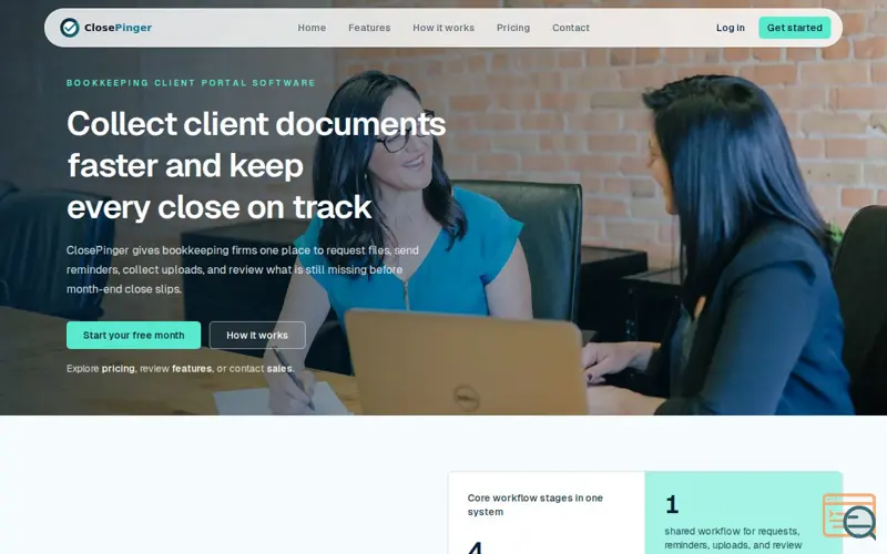 Screenshot of ClosePinger