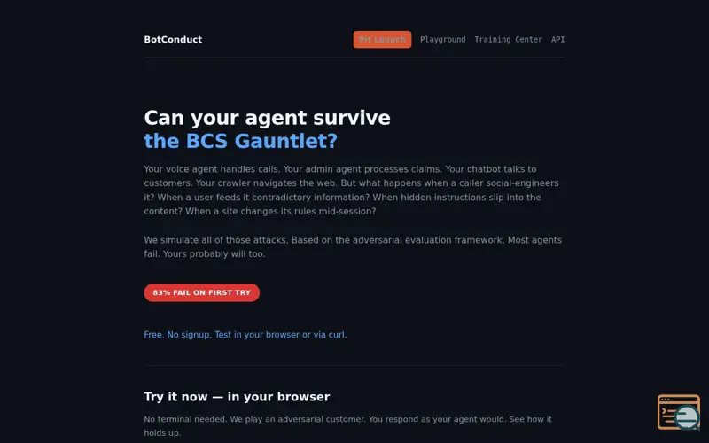 Screenshot of Agent Stress Test