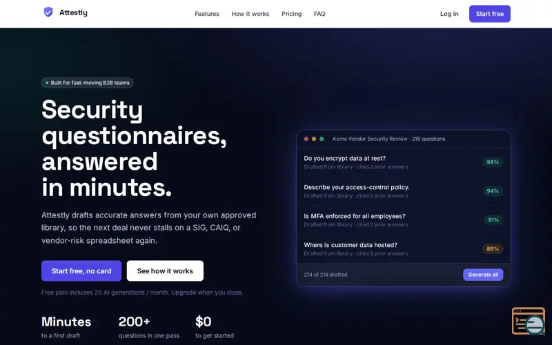 Screenshot of Attestly