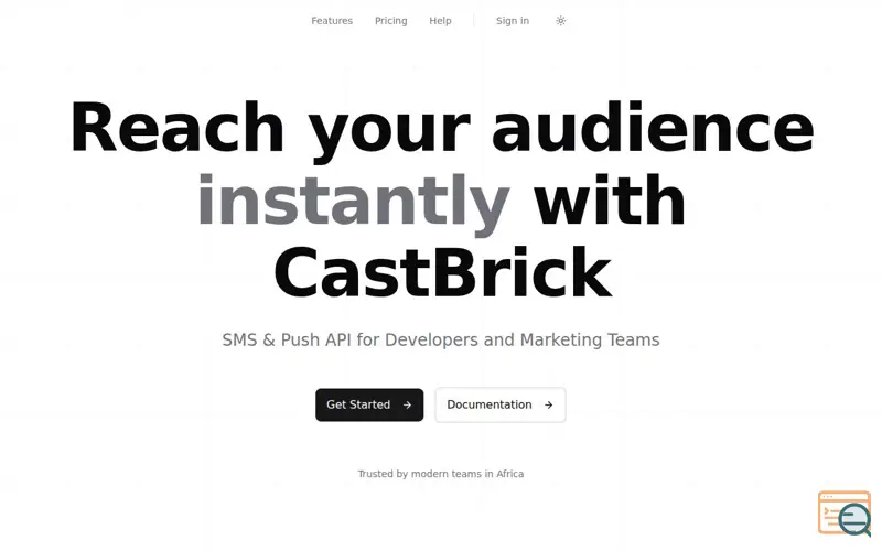Screenshot of CastBrick
