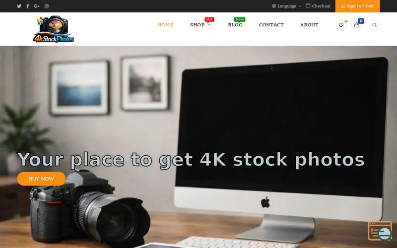 Screenshot of 4kStockPhotos