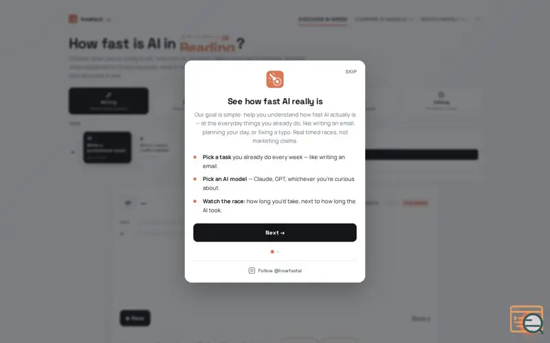 Screenshot of How Fast Is AI
