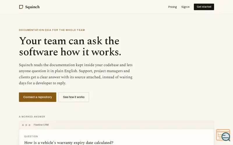Screenshot of Squinch