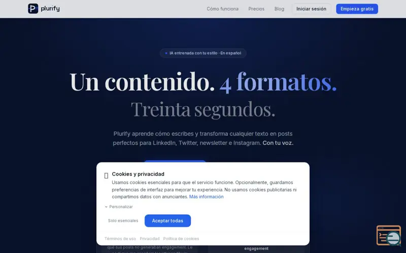 Screenshot of Plurify