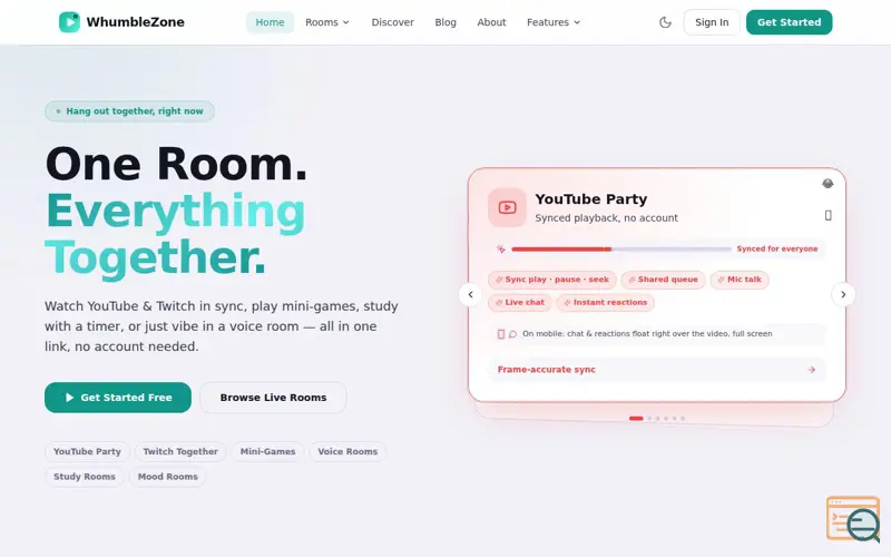 Screenshot of WhumbleZone