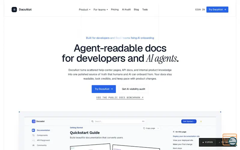 Screenshot of DocsAlot