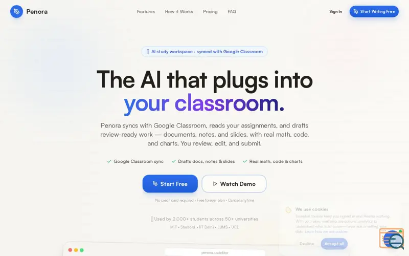 Screenshot of Penora