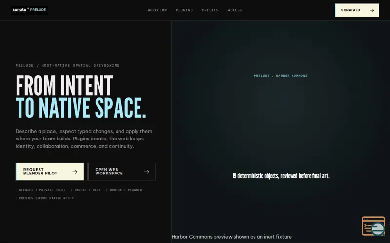 Screenshot of Sonata Prelude