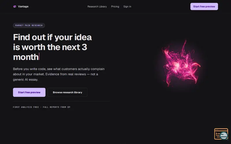 Screenshot of Find out if your idea is worth building