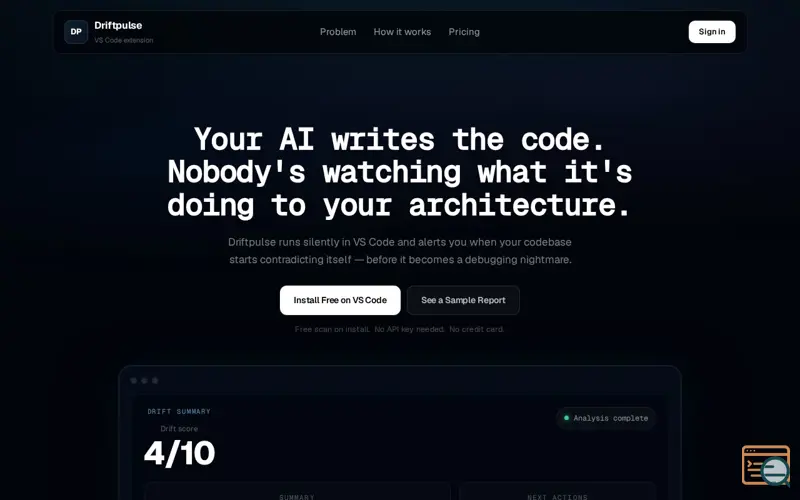Screenshot of Driftpulse
