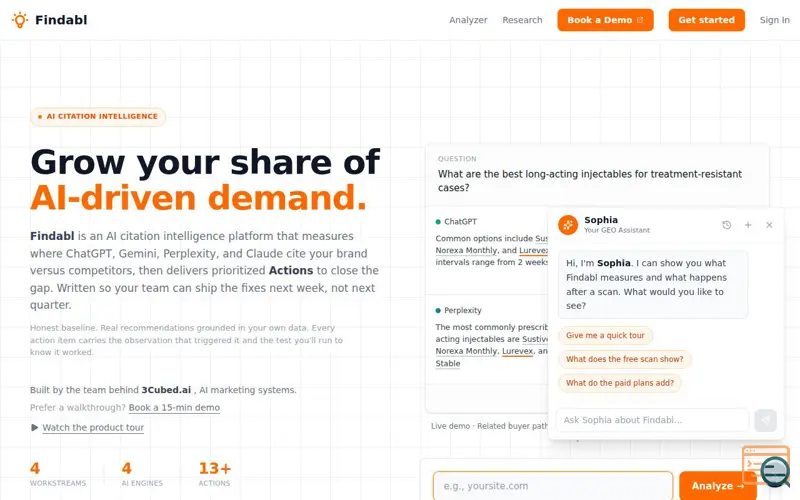 Screenshot of Findabl
