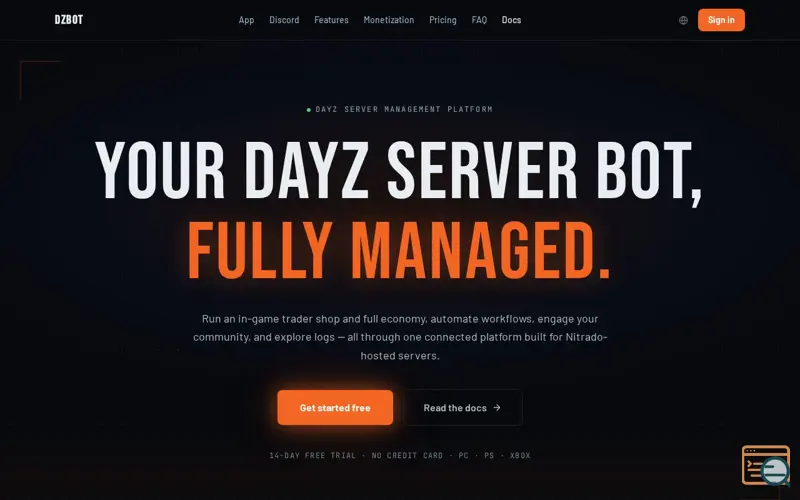 Screenshot of dzbot