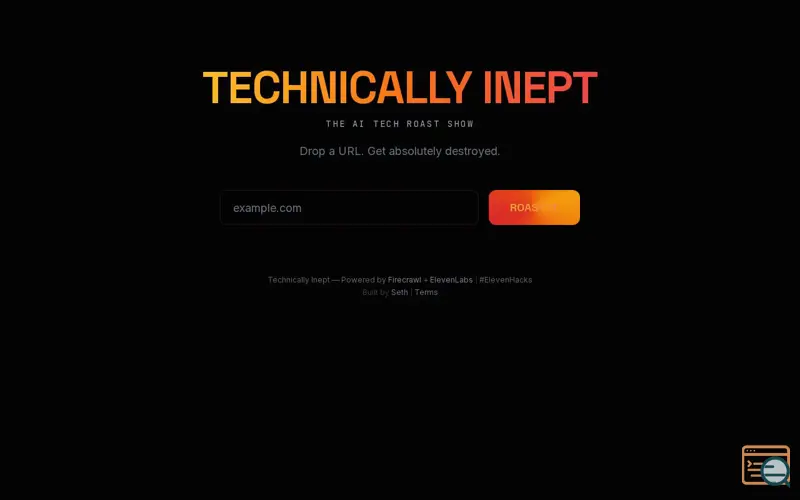 Screenshot of TechRoastLive