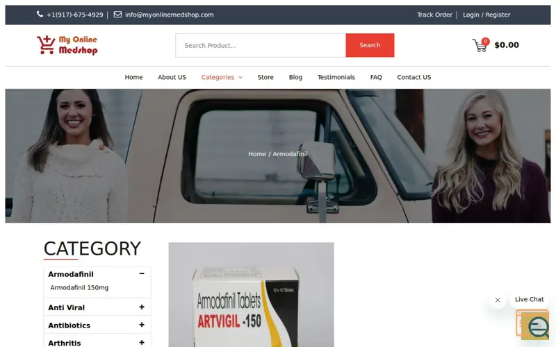 Screenshot of My Online Medshop
