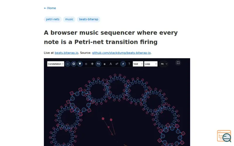 Screenshot of Blog