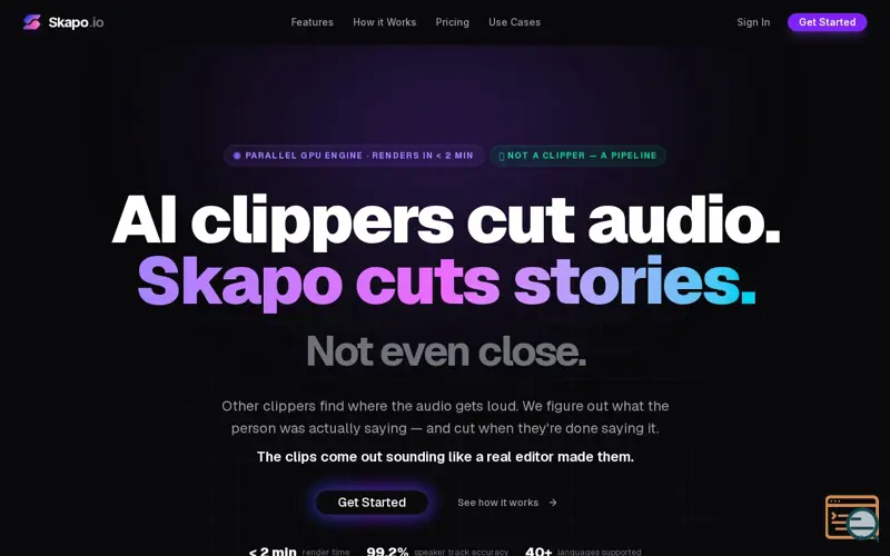 Screenshot of Skapo.io
