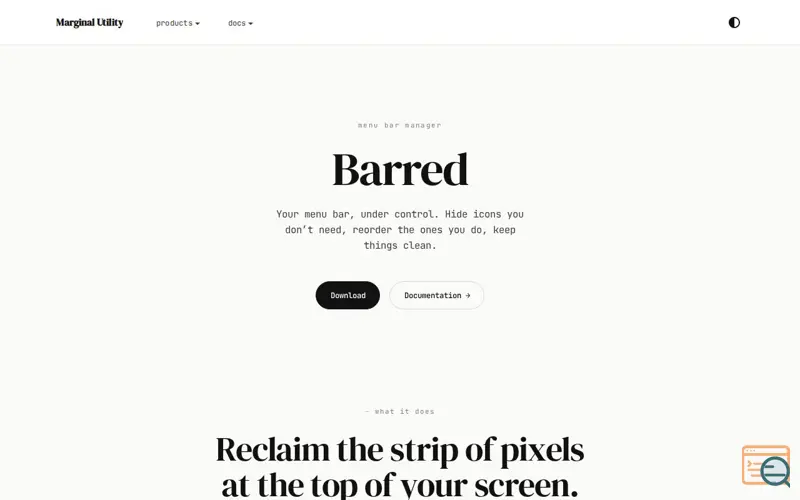 Screenshot of Barred