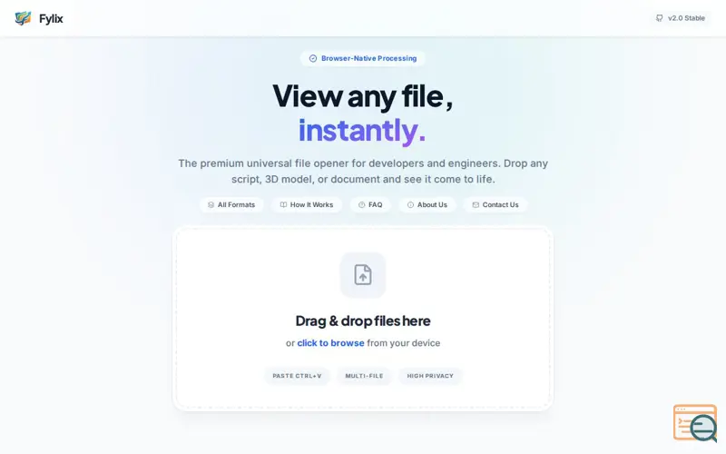 Screenshot of Fylix-Universal File Viewer 