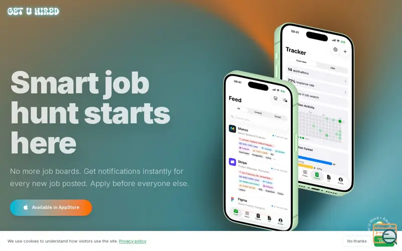 Screenshot of Get U Hired