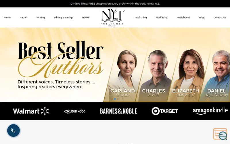 Screenshot of NY time publishers