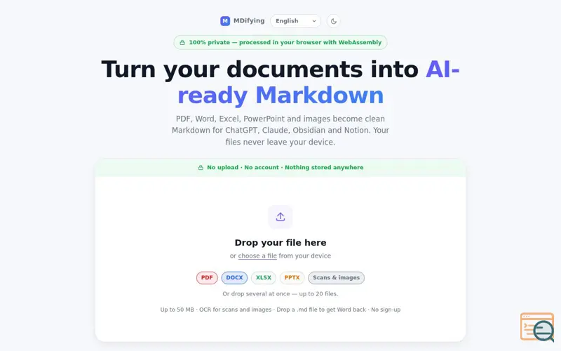 Screenshot of Presenting MDifying
