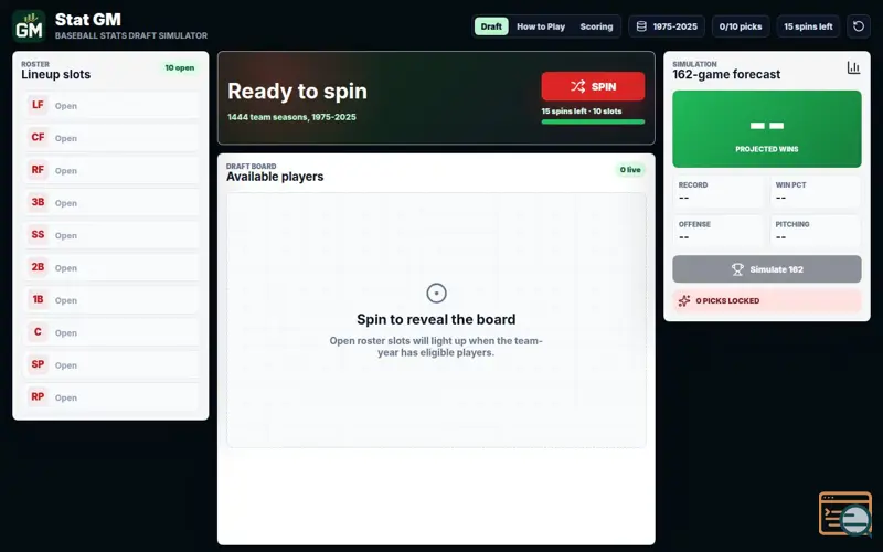 Screenshot of Statgm