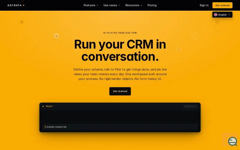 Screenshot of OSTRATA AI CRM