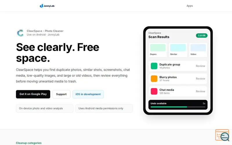Screenshot of JonnyLab