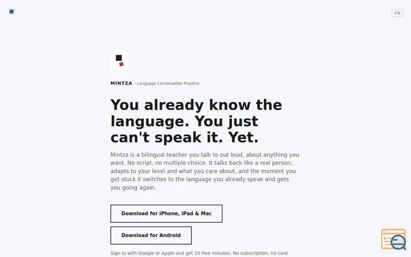 Screenshot of Mintza - Speak Languages
