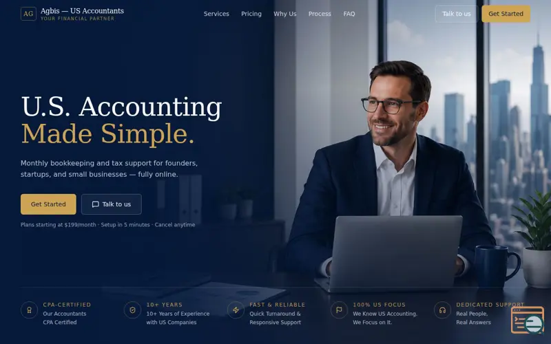 Screenshot of Agbis accounting