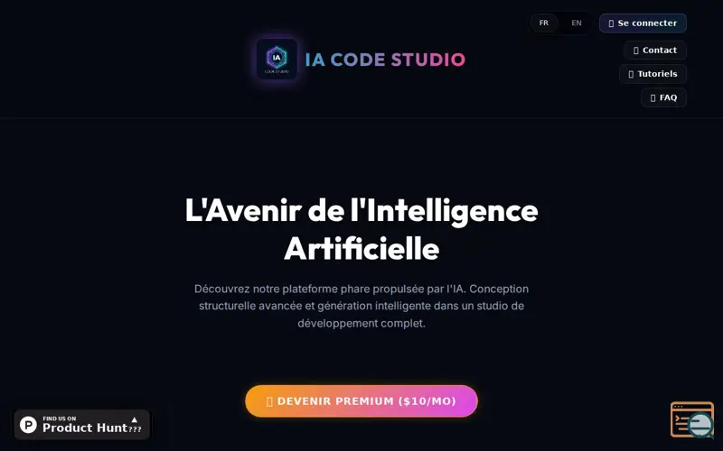 Screenshot of IA Code Studio