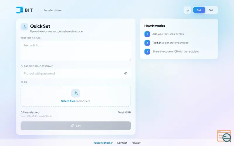 Screenshot of JBit