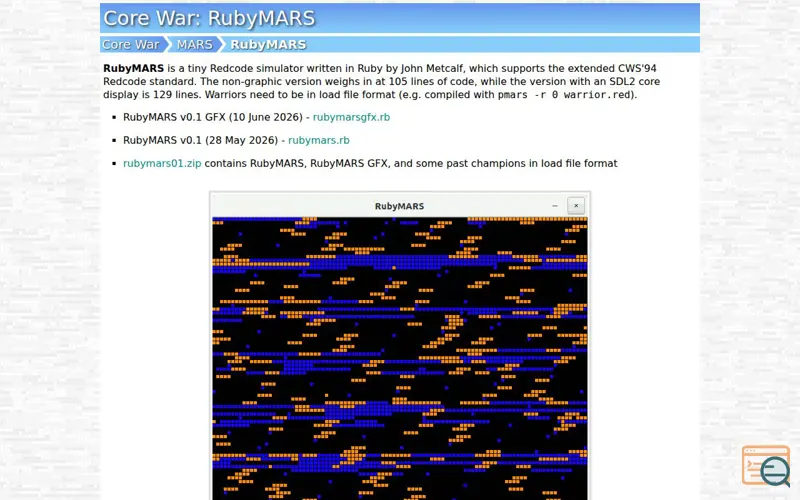 Screenshot of Corewar