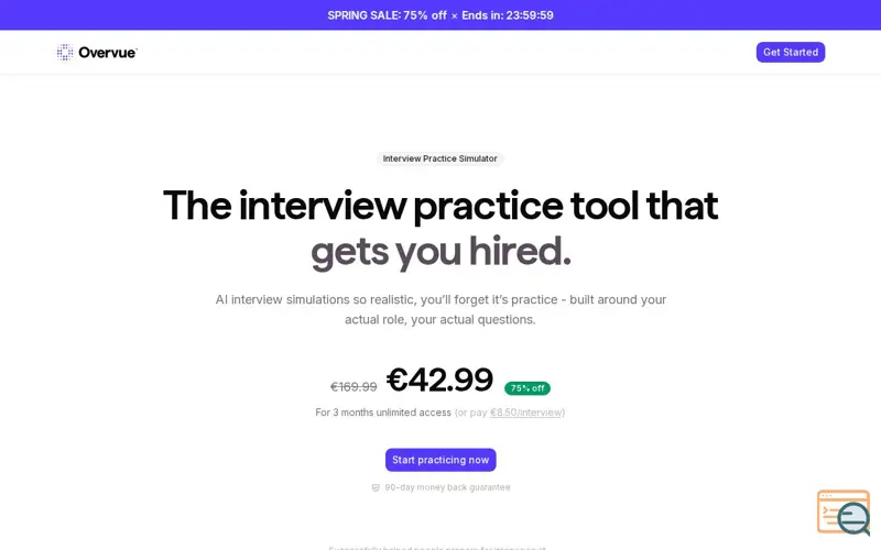 Screenshot of Job Interview Simulator
