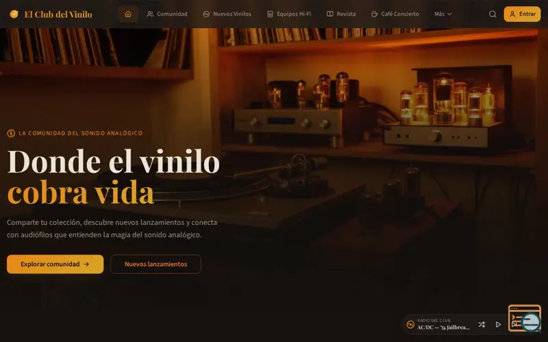 Screenshot of El Club del Vinilo