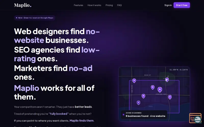 Screenshot of Maplio